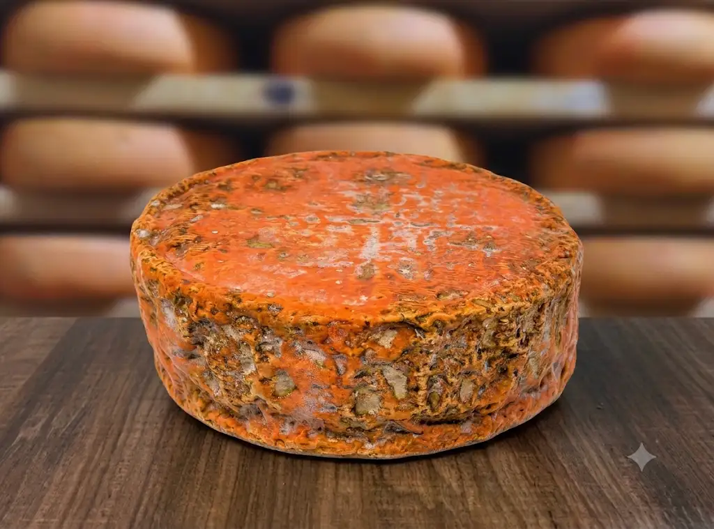 Tomme affinée à la bière et houblon